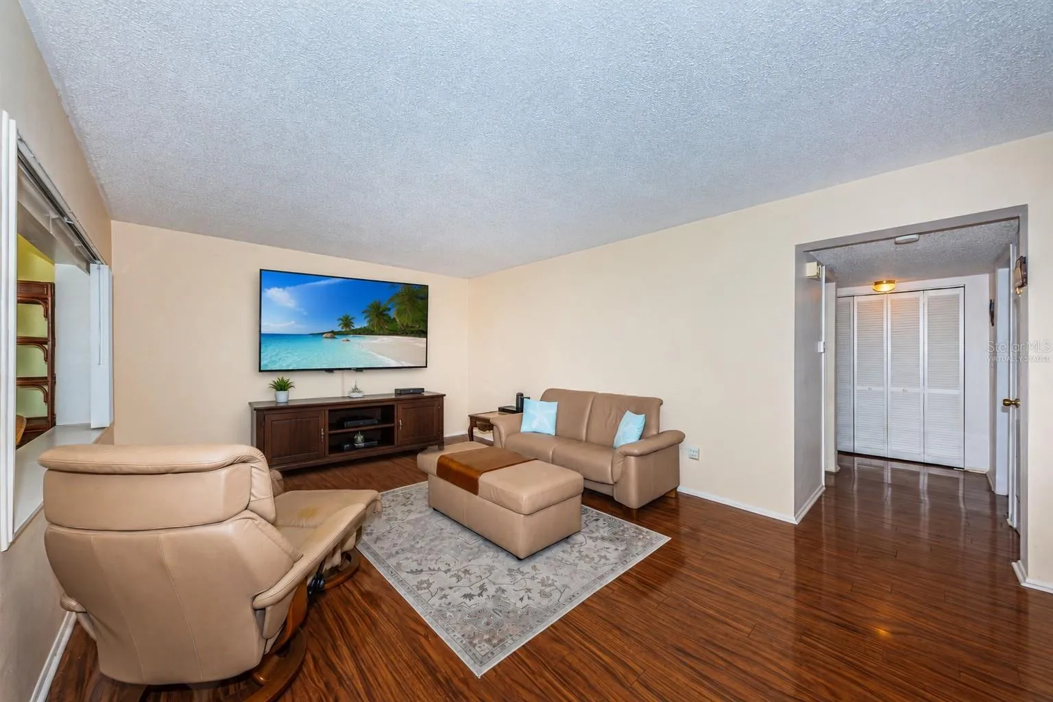 Living room - virtually staged
