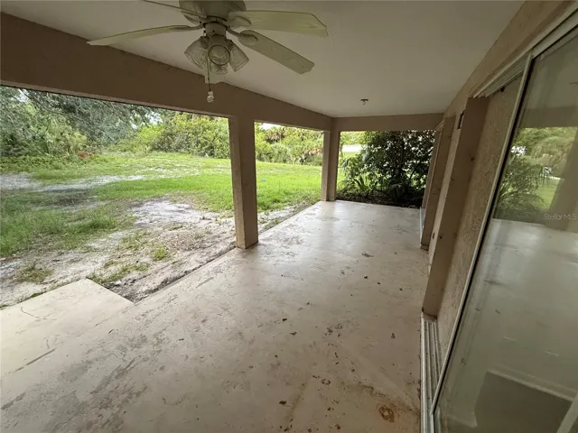 Back porch.  Walk to the Blueridge Waterway on right side of house.