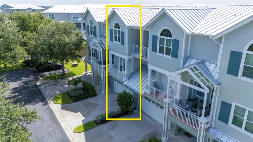 Front of townhome, North exposure