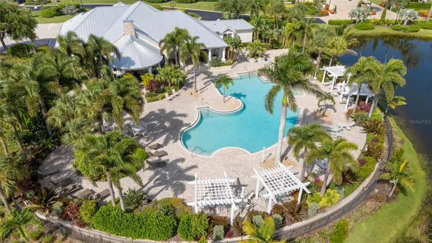 Amenity Center - back pool and cabanas