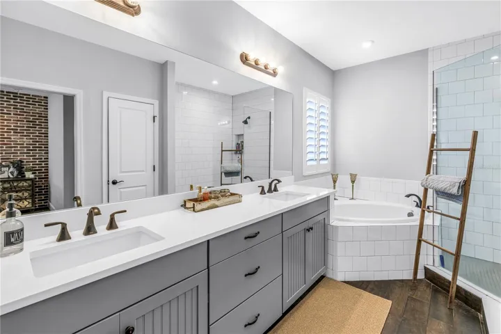 Primary bathroom.