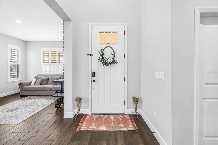 Front entry.
