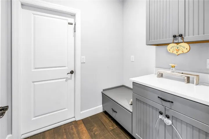 Mud room.