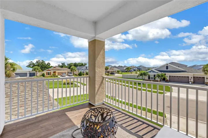 Primary balcony.