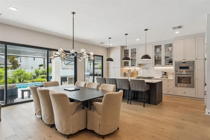 Dining and kitchen combo