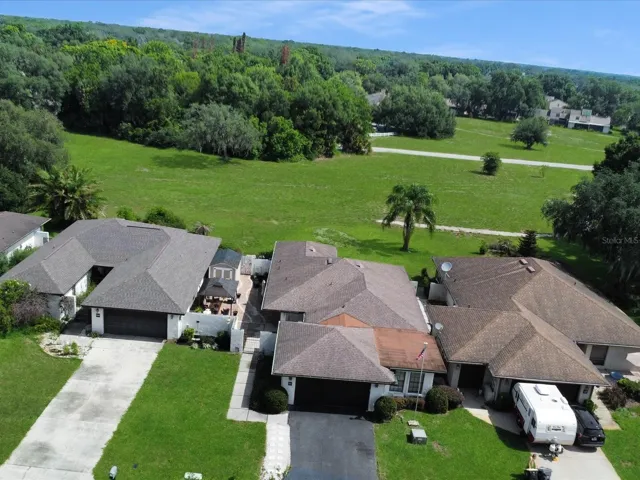 Overhead view from the front