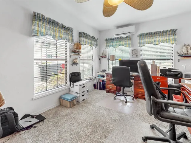 Beyond that white screen a massive space for office, study, kids play area...endless choices