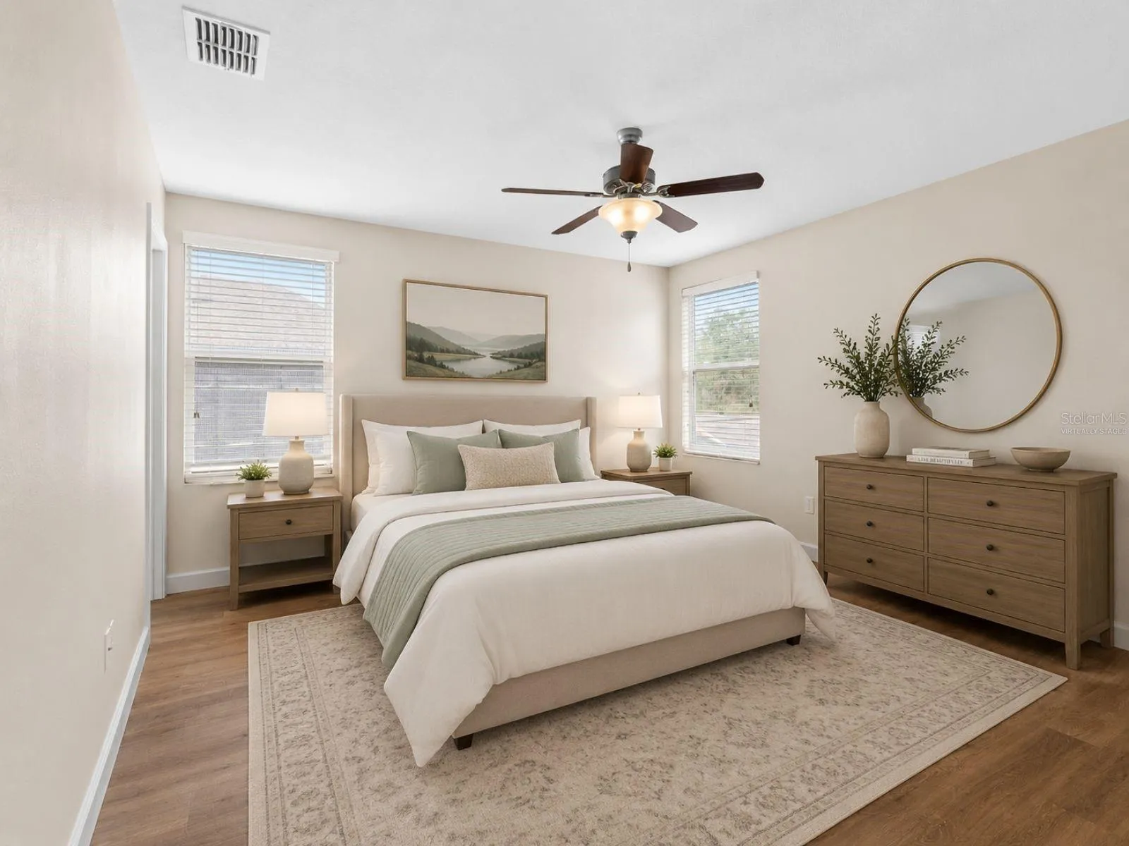 Virtually staged: Bedroom Five