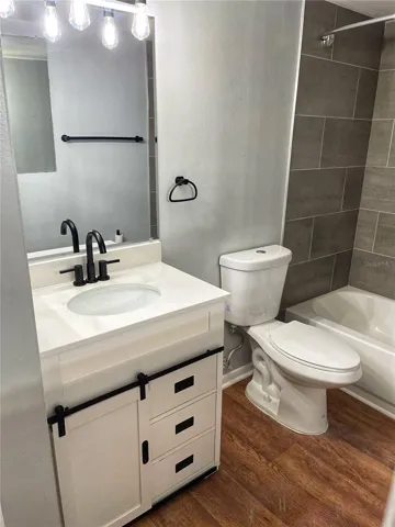 Bath with new cabinet
