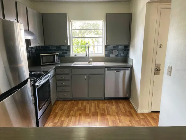 Kitchen with Stainless appliances
