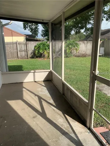 Screened lanai