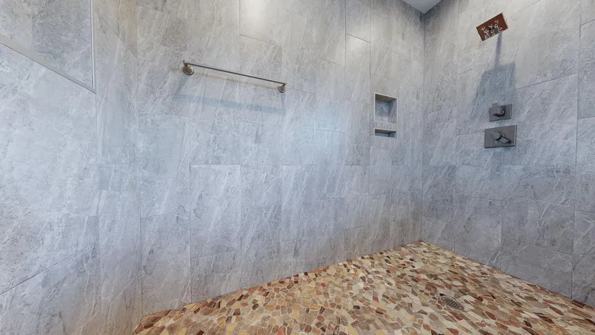 Primary bathroom with walk-in shower