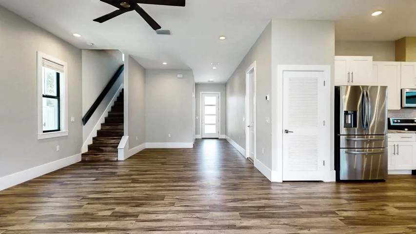 Family room looking into entryway