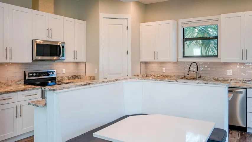 Kitchen with nook area
