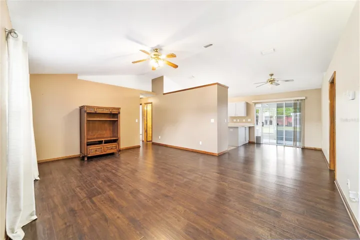 living room and dining room