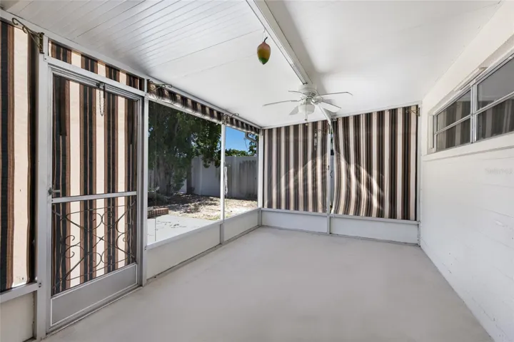 Covered and screened lanai.