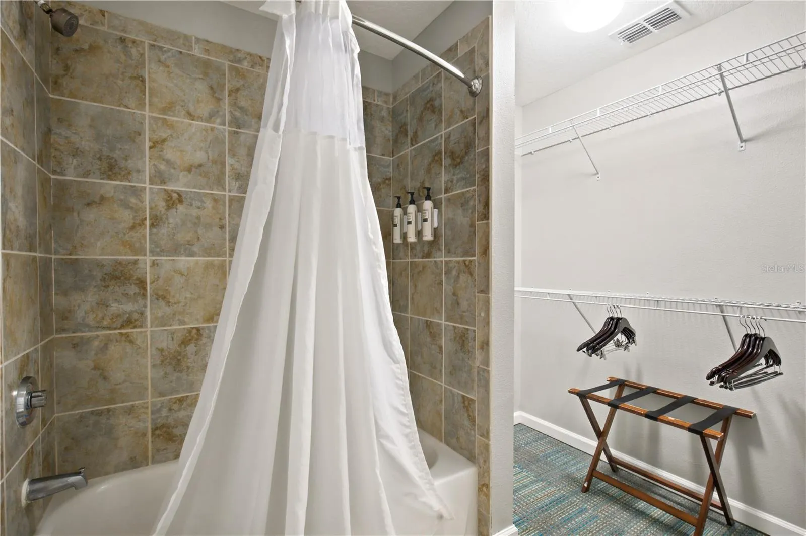 Bathroom #2 - Tub & Walk-In Closet