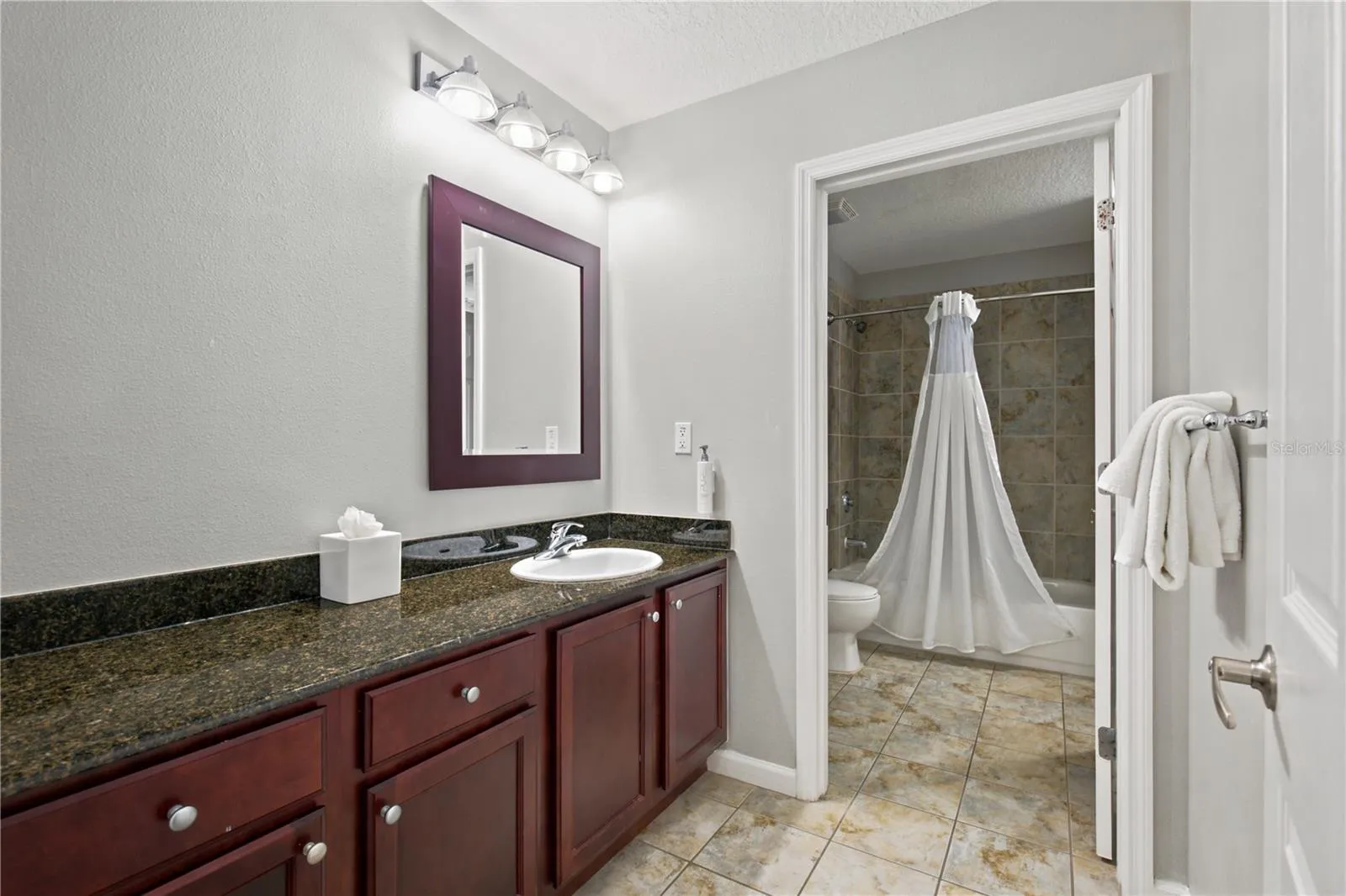 Bathroom #2 Has Spacious Countertop & Seperate Room To Bathroon/Shower/Closet