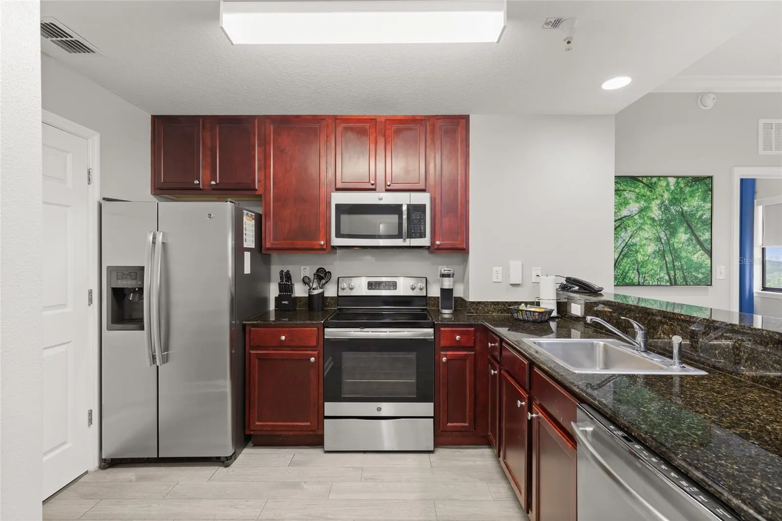 Chef's Kitchen Has Stainless Steal Appliances