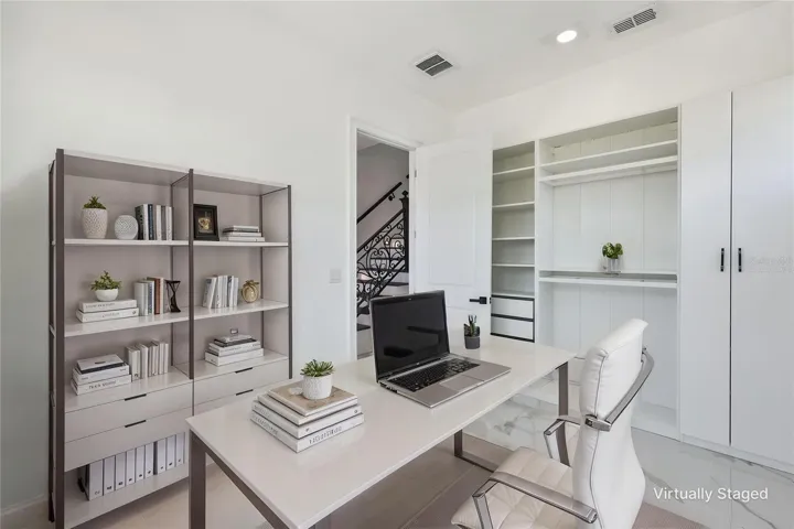 Virtually Staged Office Bedroom 4