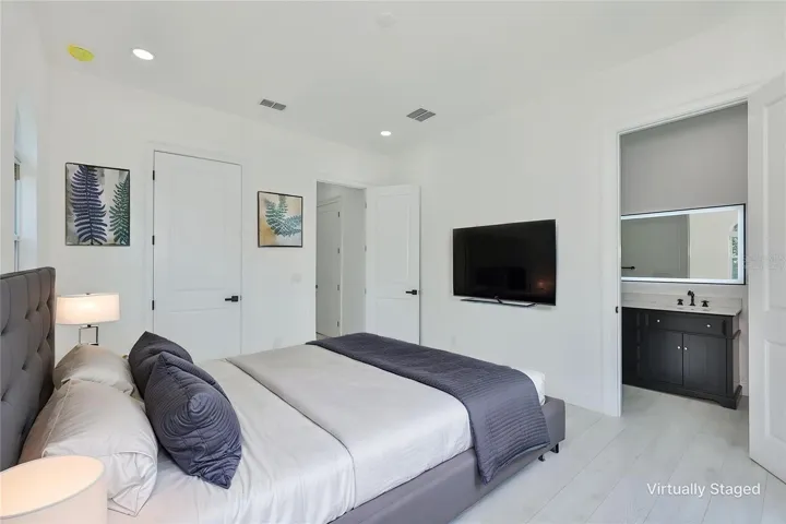 Virtually Staged Primary Bedroom