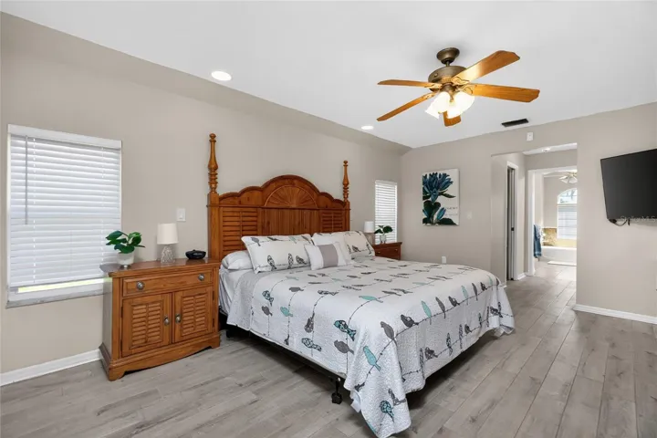 The Primary suite is very spacious and has everything you need to get quickly settled in to your new luxury lifestyle.