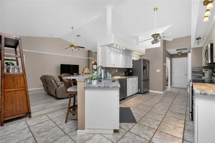 There's great flow to this house with just the right mix of open space to designated rooms.