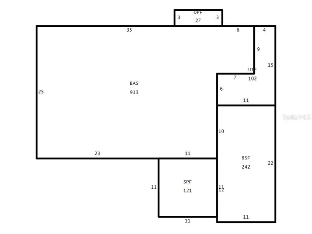 Floor plan from Pinellas County records
