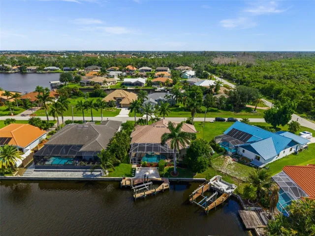 Aerial view of the back