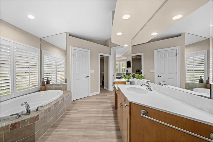 Primary bathroom with garden tub