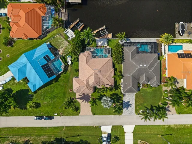 Straight down aerial view