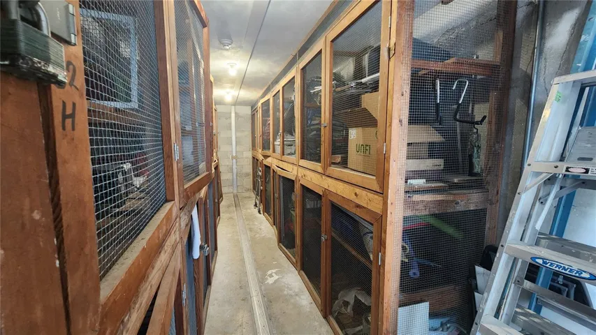 Every unit comes with a secure storage space on the third floor.  This unit's space it the top on on the immediate right