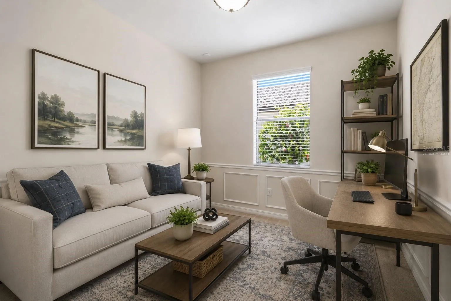 Virtually Staged Den/Flex Room