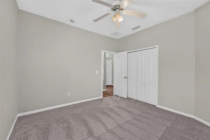 secondary bedroom fresh paint and new carpet