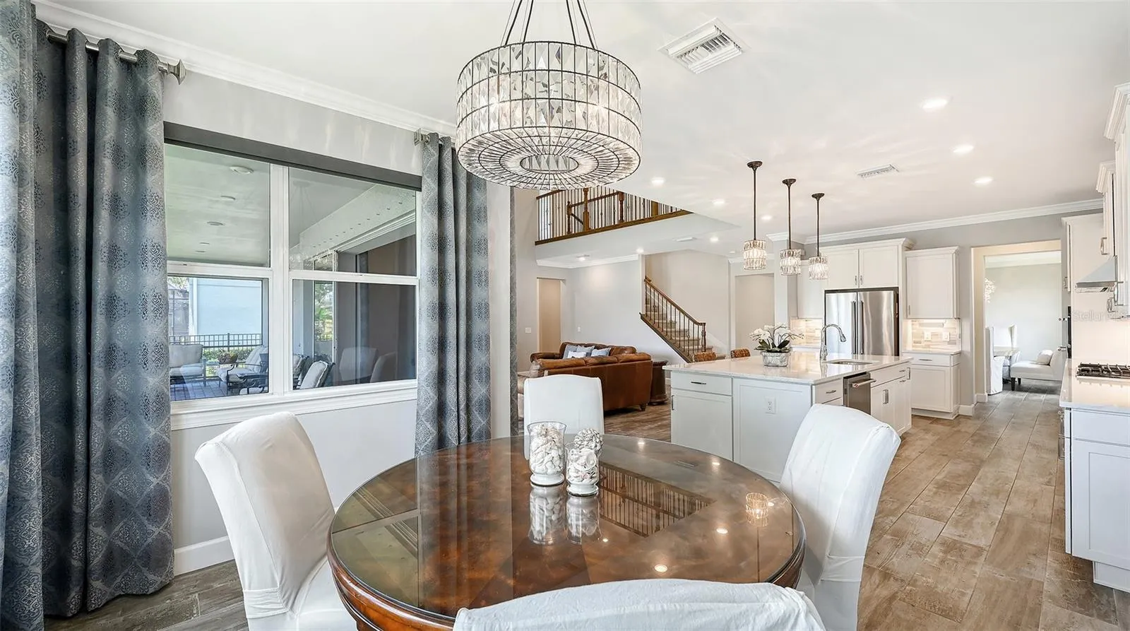 Opens to Great Room