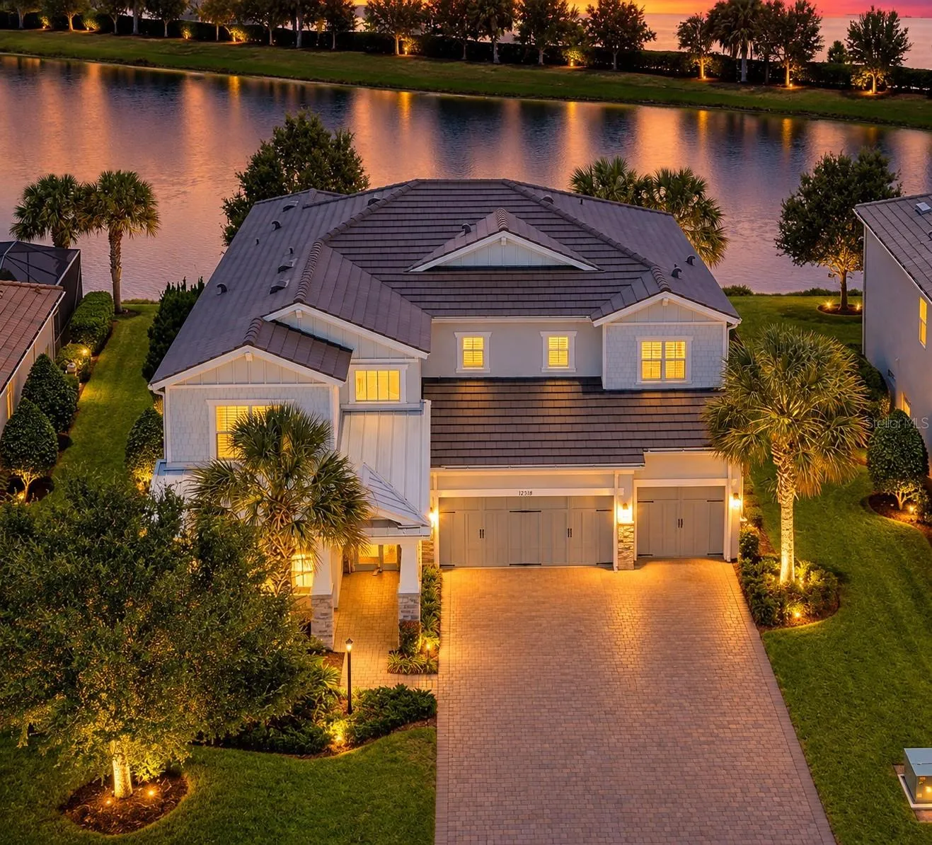 Luxury lakefront home
