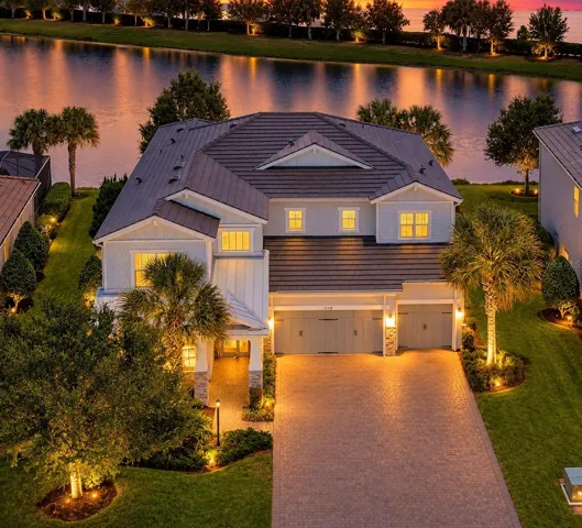Luxury lakefront home