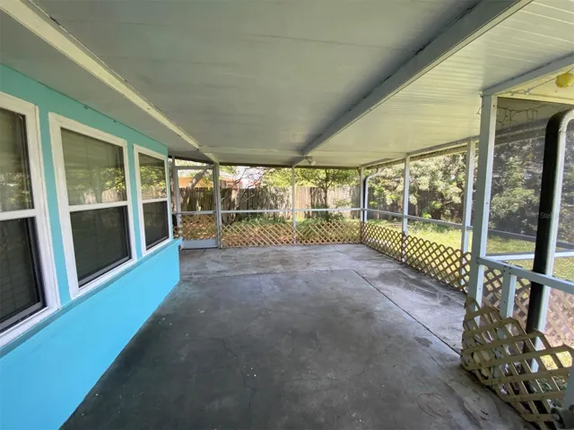 Screened lanai