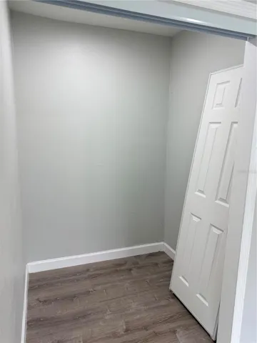Primary walk in closet ready for custom closet system.