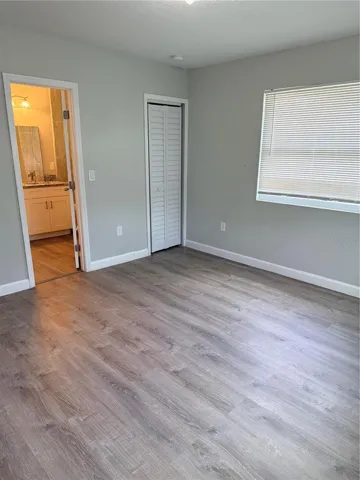 2nd bedroom looking into 2nd ensuite bathroom.
