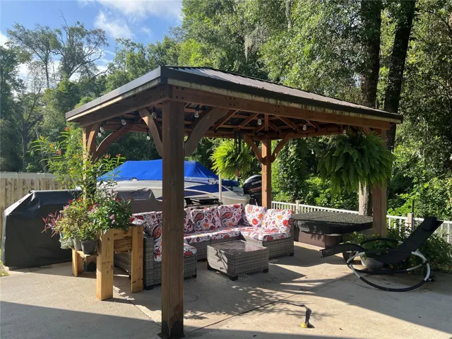 Beautiful Gazebo and patio area