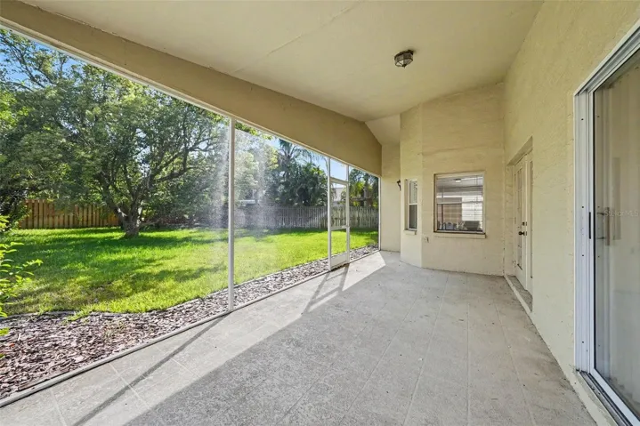 Large screened lanai