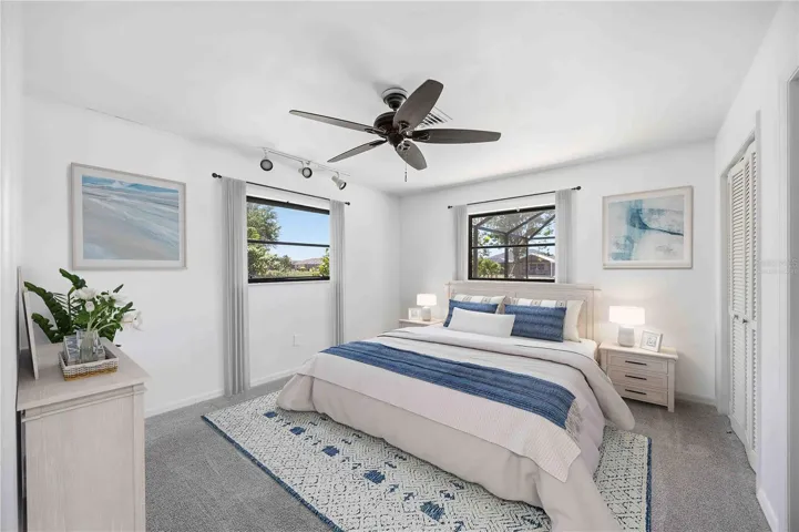 Virtually Staged Guest Bedroom