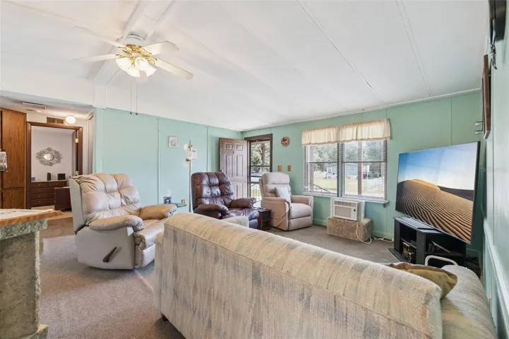 Vaulted Ceiling and Ceiling Fan