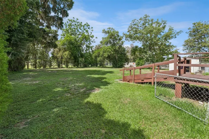 Large fenced-in yard