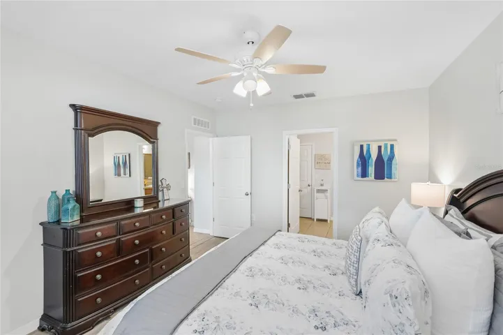 Large Primary Bedroom with en-suite bathroom.