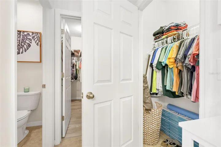 First smaller walk in closet.