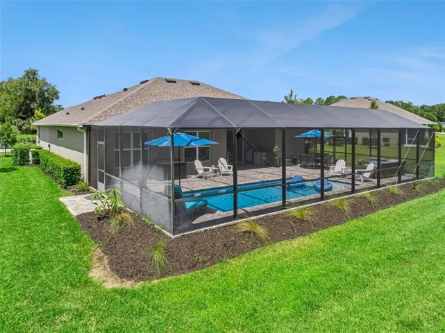 Pool positioned to maximize Entertainment Spaces