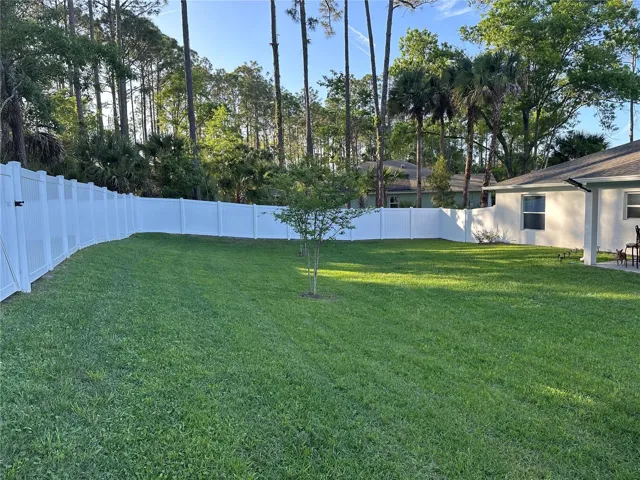 Fully Fenced backyard