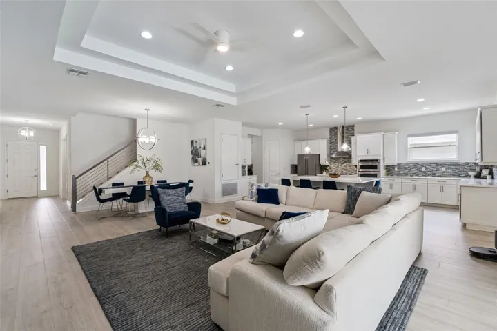 Living Room, Kitchen